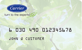 Financing on Approved Credit for Carrier's Heating & AC Products